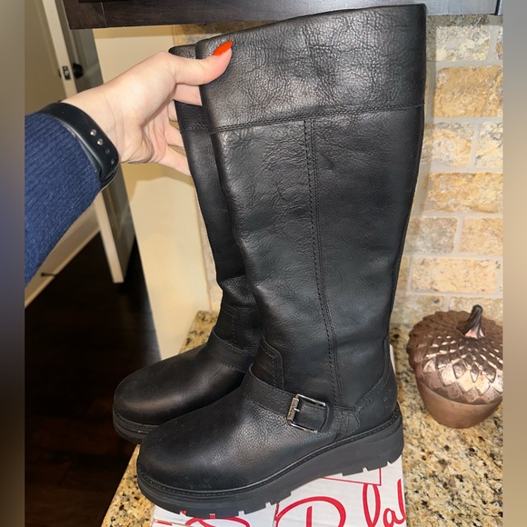 Timberland Cervinia Valley Tall Leather Boots Ortholite footbed size 9 - Picture 4 of 6